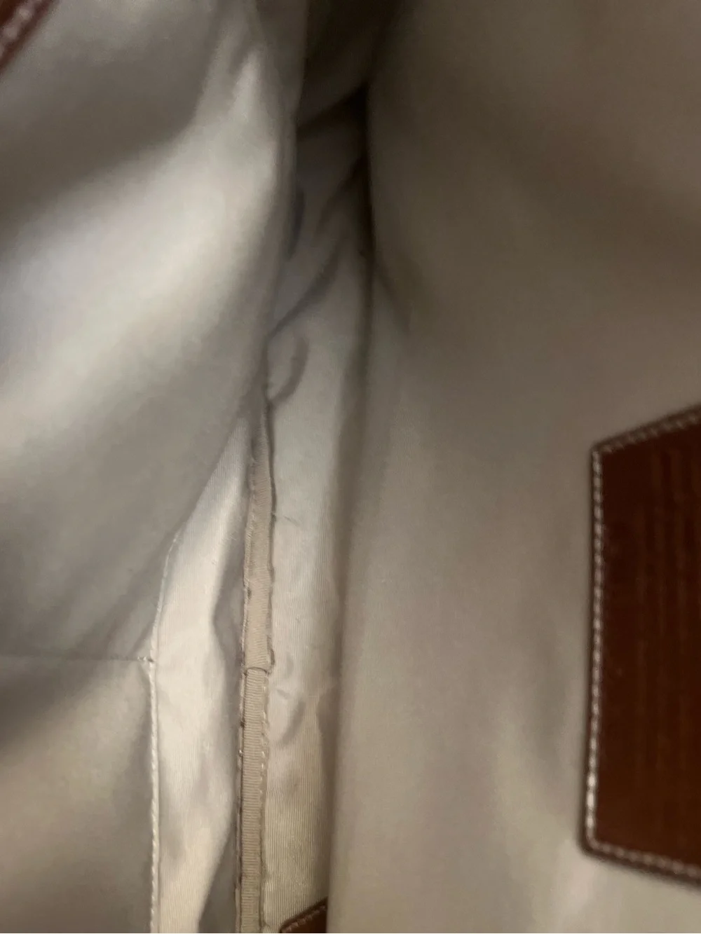 Coach 70633 Brown Leather Briefcase Laptop Messenger Bag w/ Strap